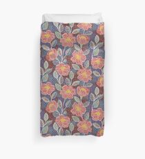 Painterly Boho Roses by PaintMeBright Duvet Cover
