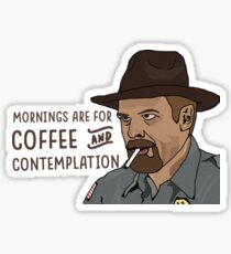 Coffee and Contemplation Sticker