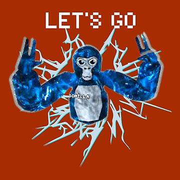 Let's Go, Gorilla Tag Blue Monke VR Gamer Shirt for Kids, Te - Inspire  Uplift