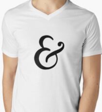 Classic Ampersand Men's V-Neck T-Shirt