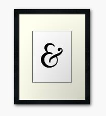 Classic Ampersand Framed Print