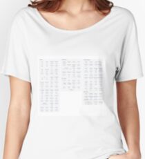 Physics, #Physics, formula chart, formula set, #formula, #chart, #set, #formulachart, #formulaset, φυσική, nature, natural science, matter, motion, behavior, space, time, studies, energy, force Women's Relaxed Fit T-Shirt