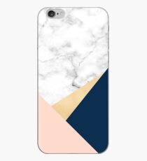 Stylish geometric marble look iPhone Case