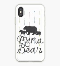 Mama Bear with Cubs iPhone Case