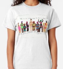 Ink Drawing of a body positive message Classic T-Shirt