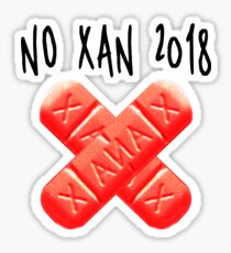 NO XANAX 2018 Sticker