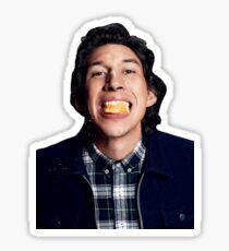 adam driver - orange Sticker