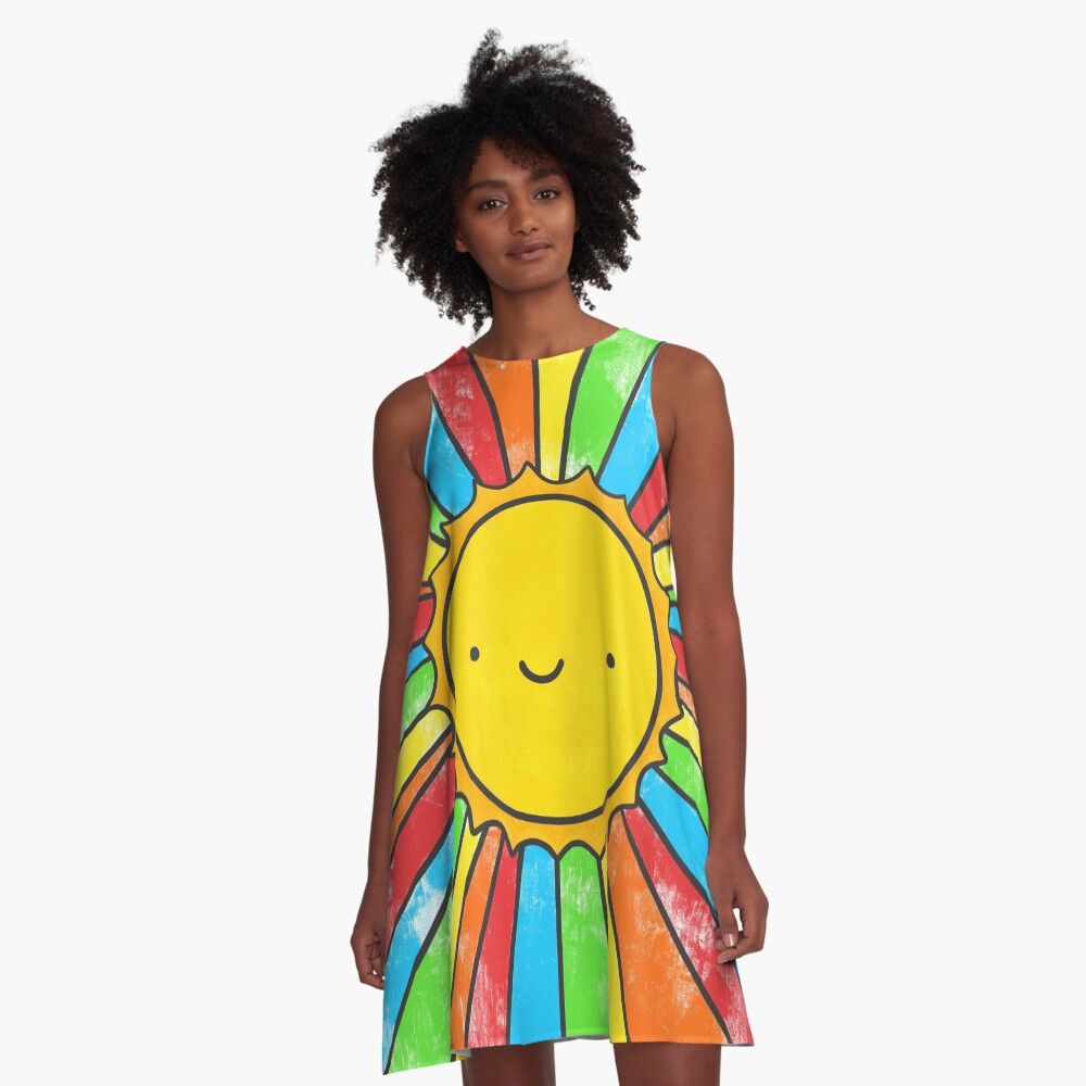 Radiate Positivity A-Line Dress