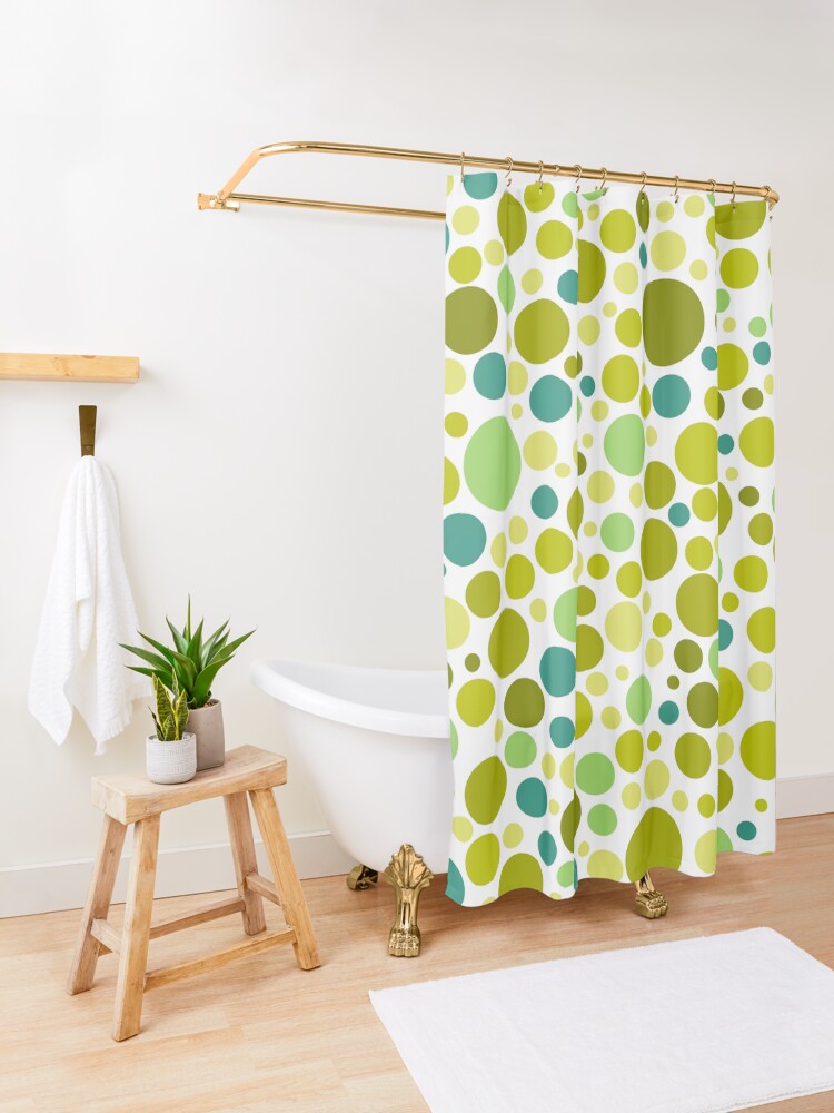 Alternate view of Colorful Bubble Party 2 Shower Curtain