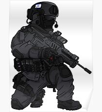 Israelischer IDF Commando Operator Poster