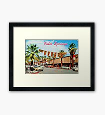 Vintage Palm Springs Greetings Framed Print