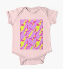 Neon Brush Stroke Pattern One Piece - Short Sleeve