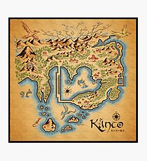 Kanto Map Photographic Print