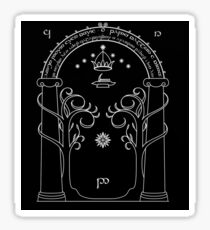 Lord of the Rings - Gates of Moria Ithilden Door Sticker