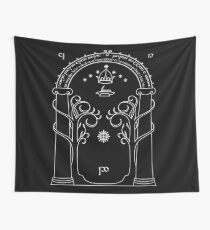 Lord of the Rings - Gates of Moria Ithilden Door Wall Tapestry