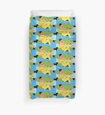 Trouble in the garden of transparent beings Duvet Cover