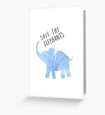 Save the Elephants Greeting Card