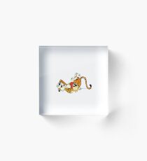 Calvin and Hobbes - Laughing Acrylic Block