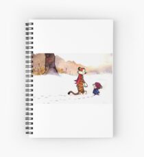 Calvin and Hobbes - Snow Tracks Spiral Notebook