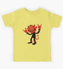 Schwermetall Teufel Kinder T-Shirt