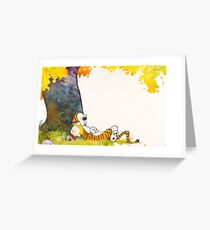 Calvin and Summer - Summer Vacation Greeting Card