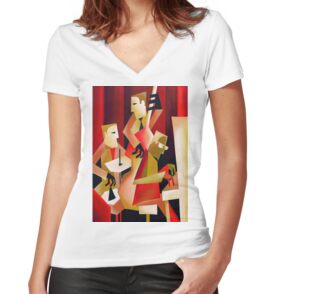 Fitted V-Neck T-Shirt