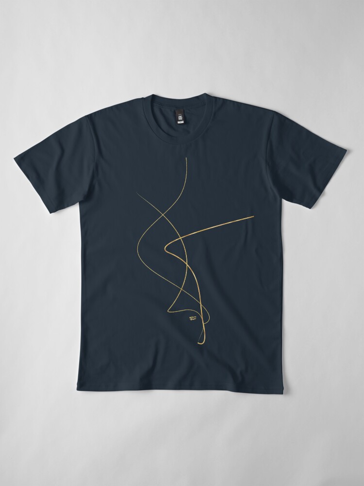 Alternate view of Kintsugi 2 #art #decor #buyart #japanese #gold #white #kirovair #design Premium T-Shirt