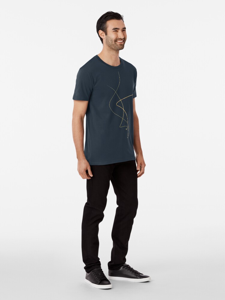 Alternate view of Kintsugi 2 #art #decor #buyart #japanese #gold #white #kirovair #design Premium T-Shirt
