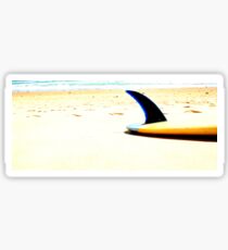 Blue Single Fin Sticker