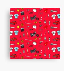 Pulp fiction pattern Canvas Print