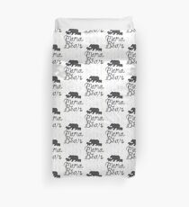 Mama Bear with Cubs Duvet Cover