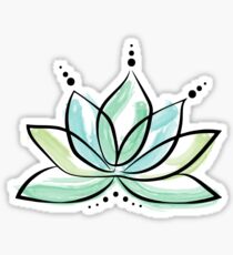 Green Lotus Sticker