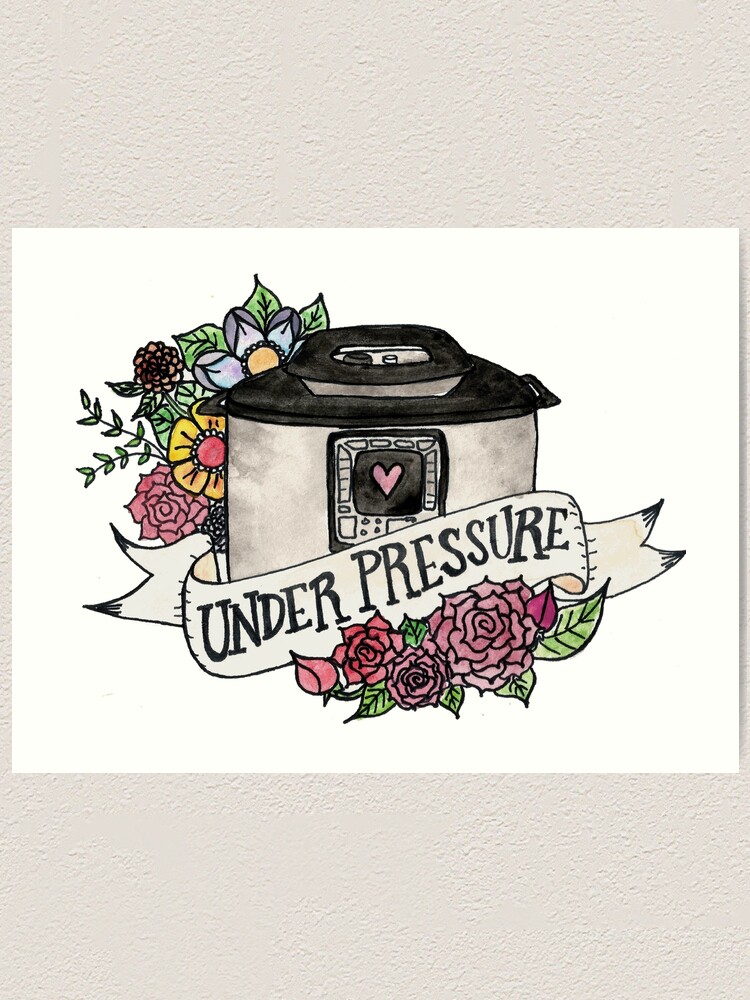 Alternate view of Pressure Cooker Instant Pot Tattoo Style Art Art Print