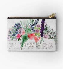 Watercolor Flower Box Studio Pouch