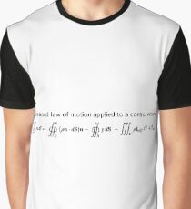 Newton's second law of motion applied to a control volume Graphic T-Shirt