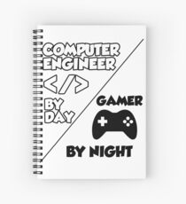 Gamer programmer T shirt Spiral Notebook
