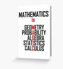 Mathematics Is Magic- Funny Maths Joke Greeting Card