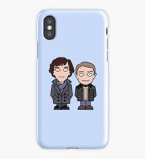 Sherlock and John mini people iPhone Case