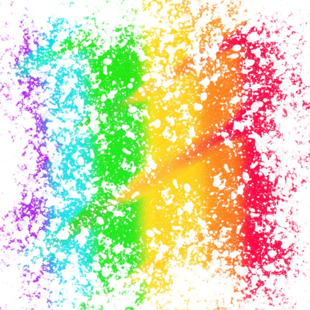 "Rainbow Splatter" by Oddlyspecificc | Redbubble