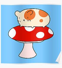 Mushroom Hamster Poster
