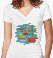 I deserve the world Women's Fitted V-Neck T-Shirt