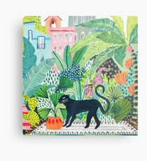 Lienzo metálico Jungle Panther