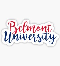 Belmont University Sticker