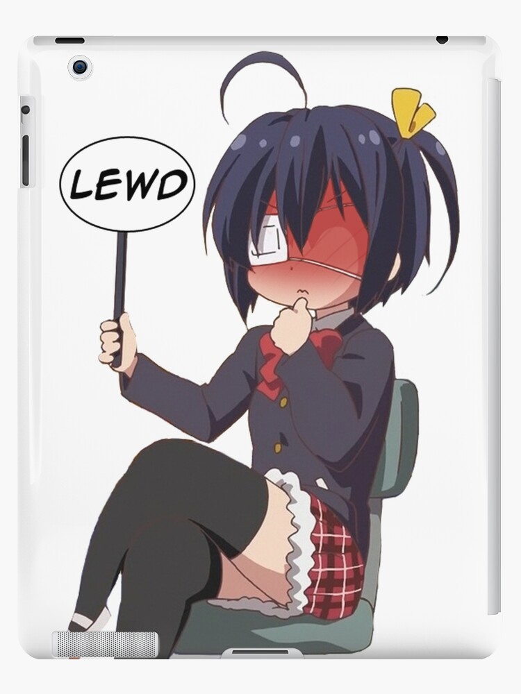 Funny Sitting Lewd Anime Girl Ipad Case Skin By Nlasalle27