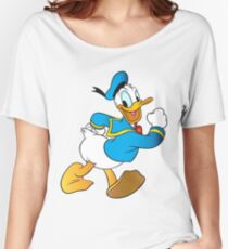 Donald Duck hanging out Women's Relaxed Fit T-Shirt