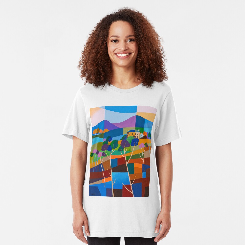 RICHMOND VIEW II, TASMANIA Slim Fit T-Shirt