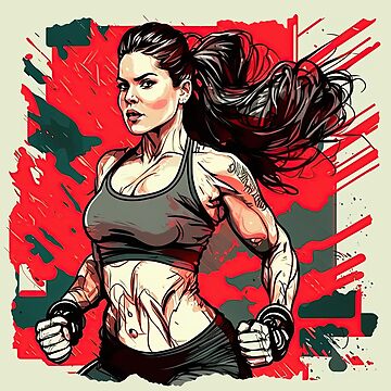 fit woman doing workout, fitness, gym #2 Poster for Sale by