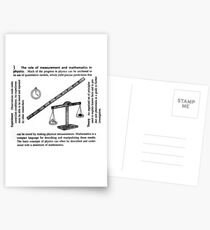 General Physics, PHY 110 Postcards