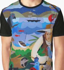 CHARLES DARWIN IN HOBART 1836 Graphic T-Shirt