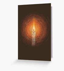 The Candle's Glow Greeting Card